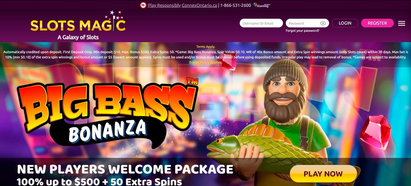 Slots Magic site screenshot